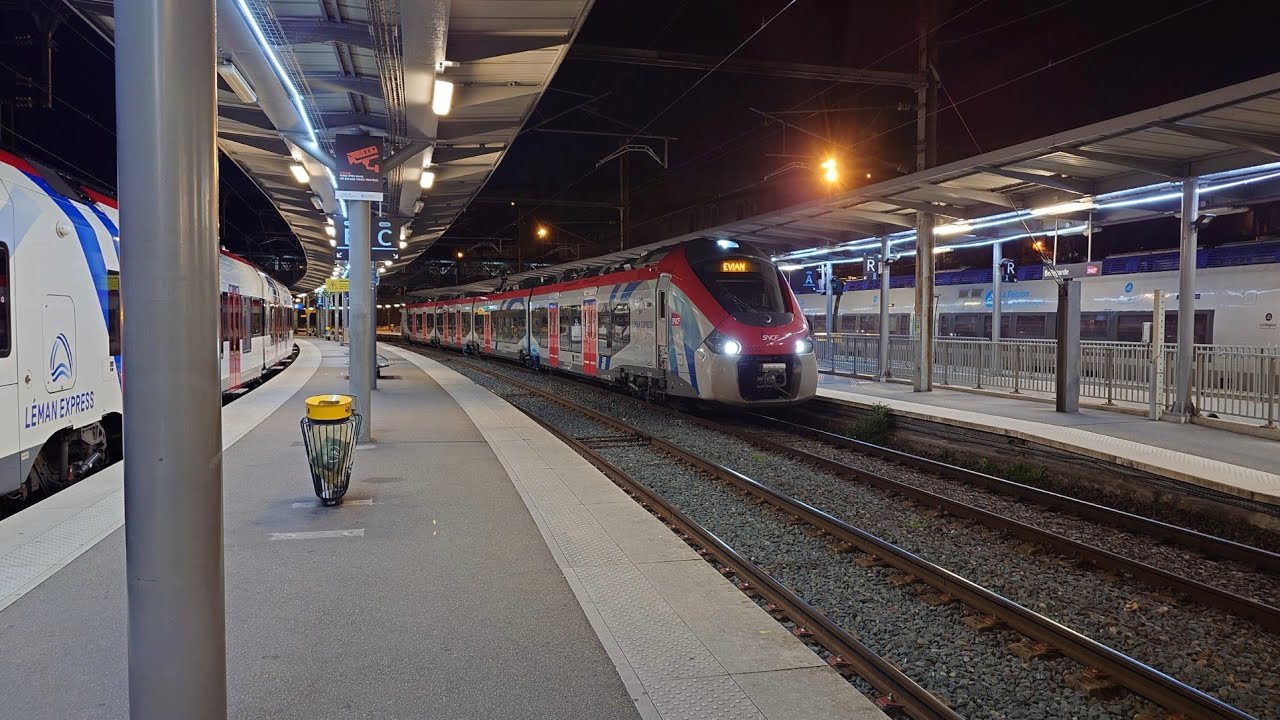 4K [Cab-ride] Annemasse 🇨🇵 - Genève 🇨🇭, en cabine du Léman Express (Régiolis)