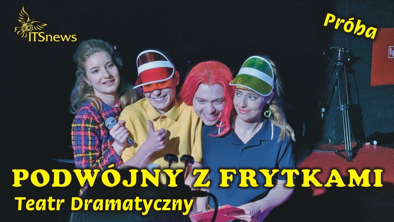 Teatr Dramatyczny. Podwójny z frytkami - Próba. Katarzyna Herman jako Jacek Kuroń.