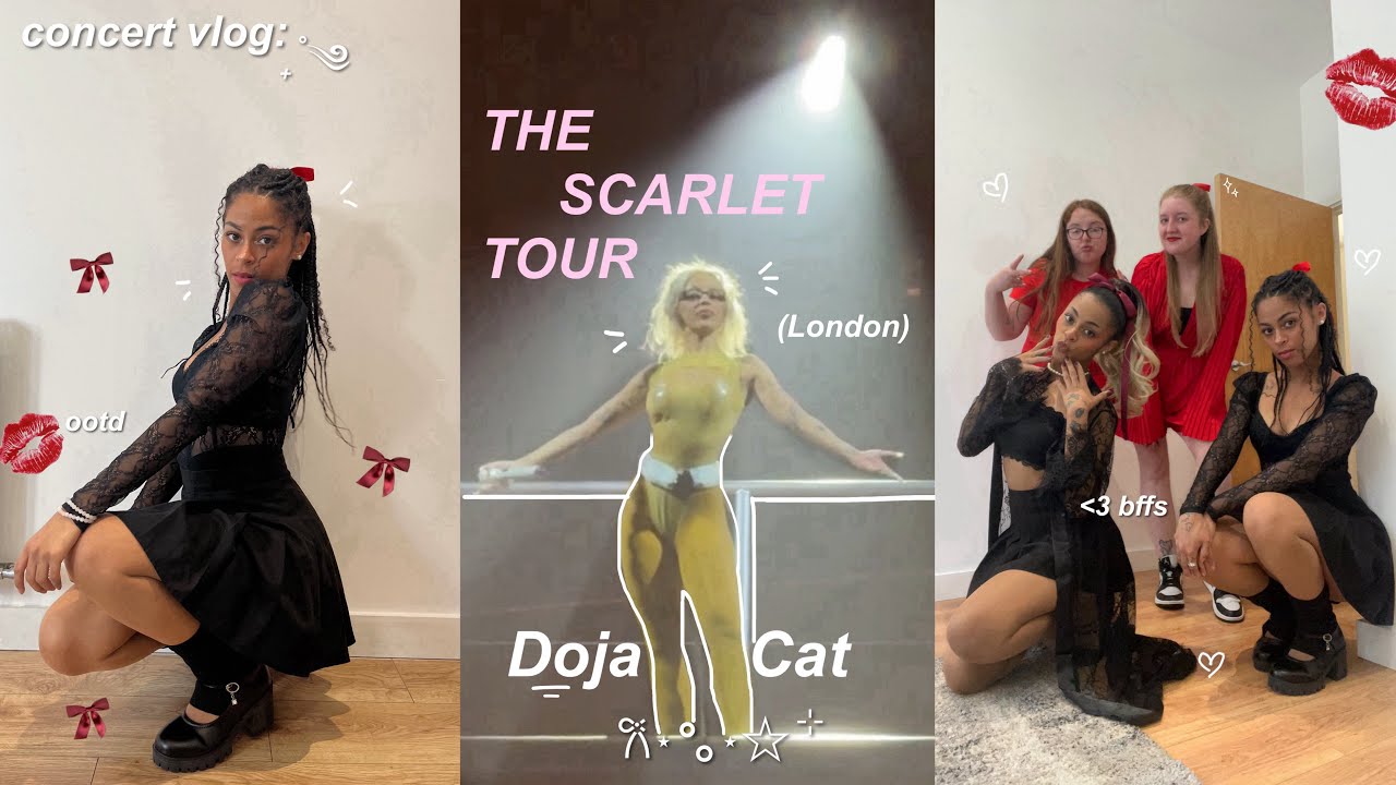 I saw Doja Cat at the Scarlet Tour 🎀: one of the best shows! (my comeback / concert vlog) ᰔ ᩚ⊹