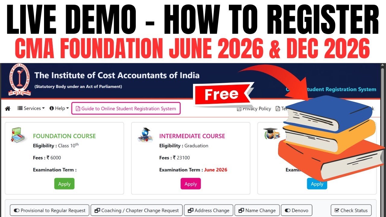 How to Register CMA Foundation | CMA Foundation Registration process |CMA Registration June & Dec 26