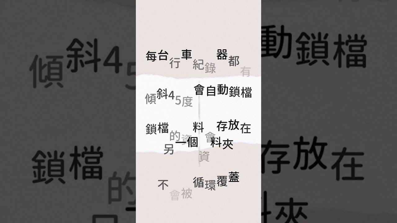 讓你五十秒內了解&lsquo;機車行車記錄器鎖檔&ldquo;