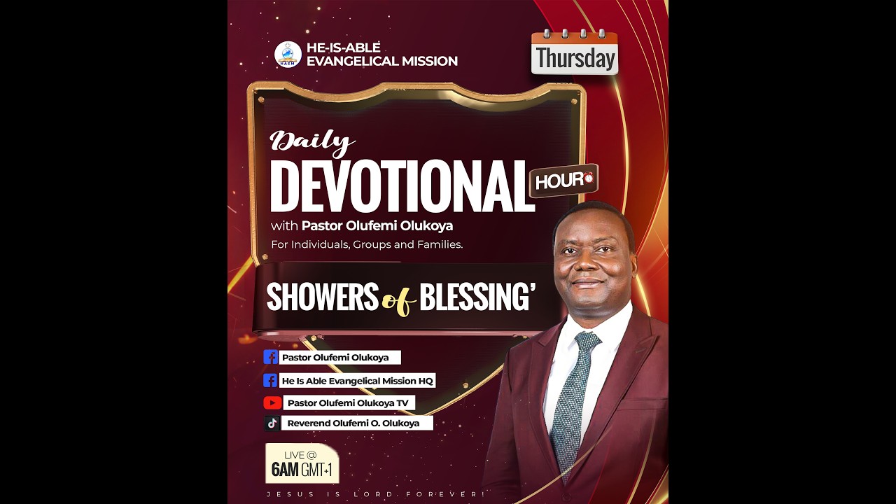 SHOWERS OF BLESSING' -- Daily Devotional Hour (04/06/2026)