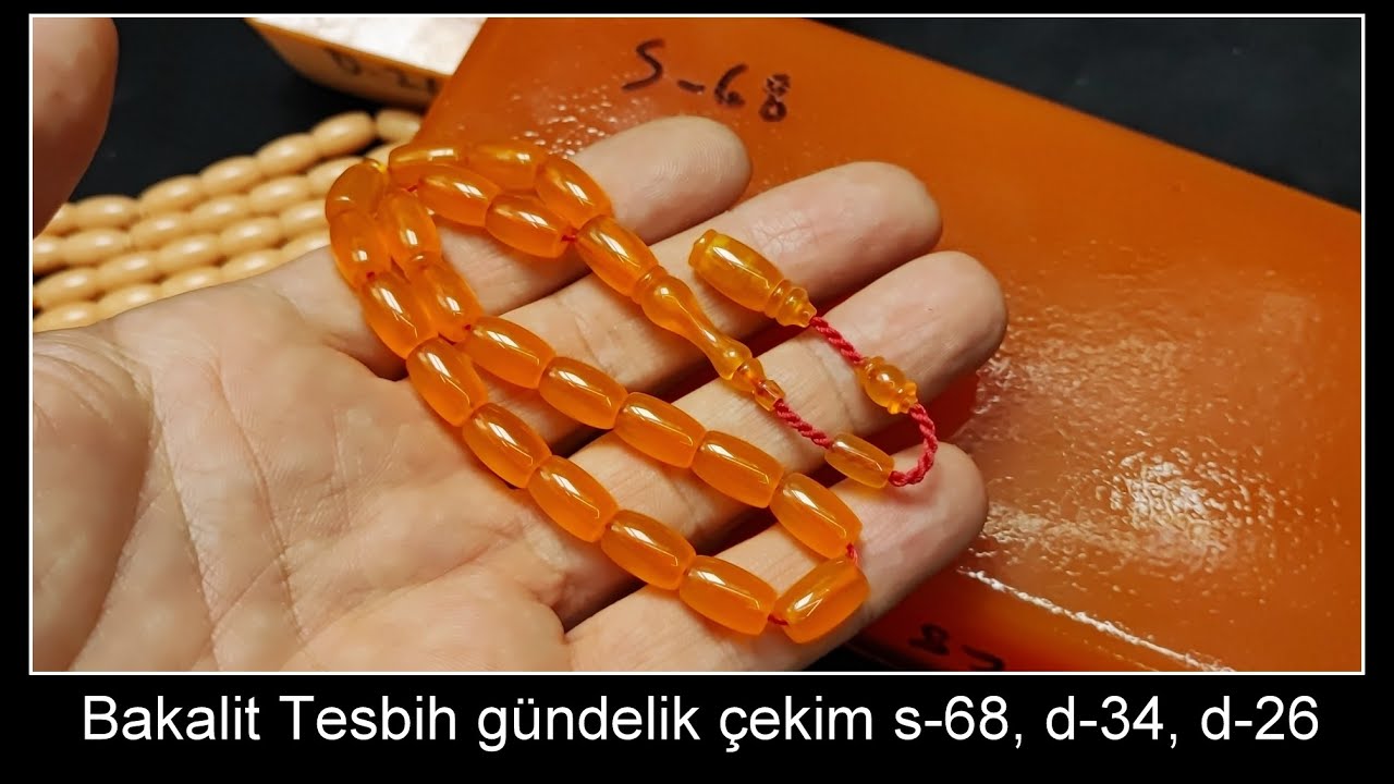 Bakalit Tesbih gündelik çekim s-68, d-34, d-26