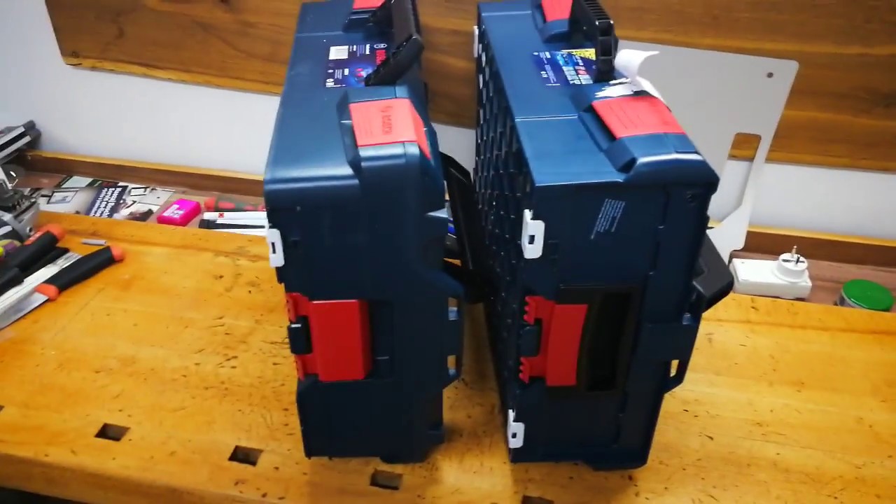 New Bosch L-boxx vs. Old Bosch L-Boxx Sortimo 1600A012G2 vs 1600A001RR
