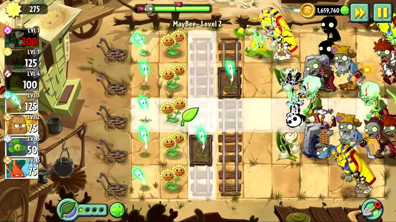 MayBee Plant of the Week Level 2 BOOSTED PLANT (Plants vs. Zombies 2)