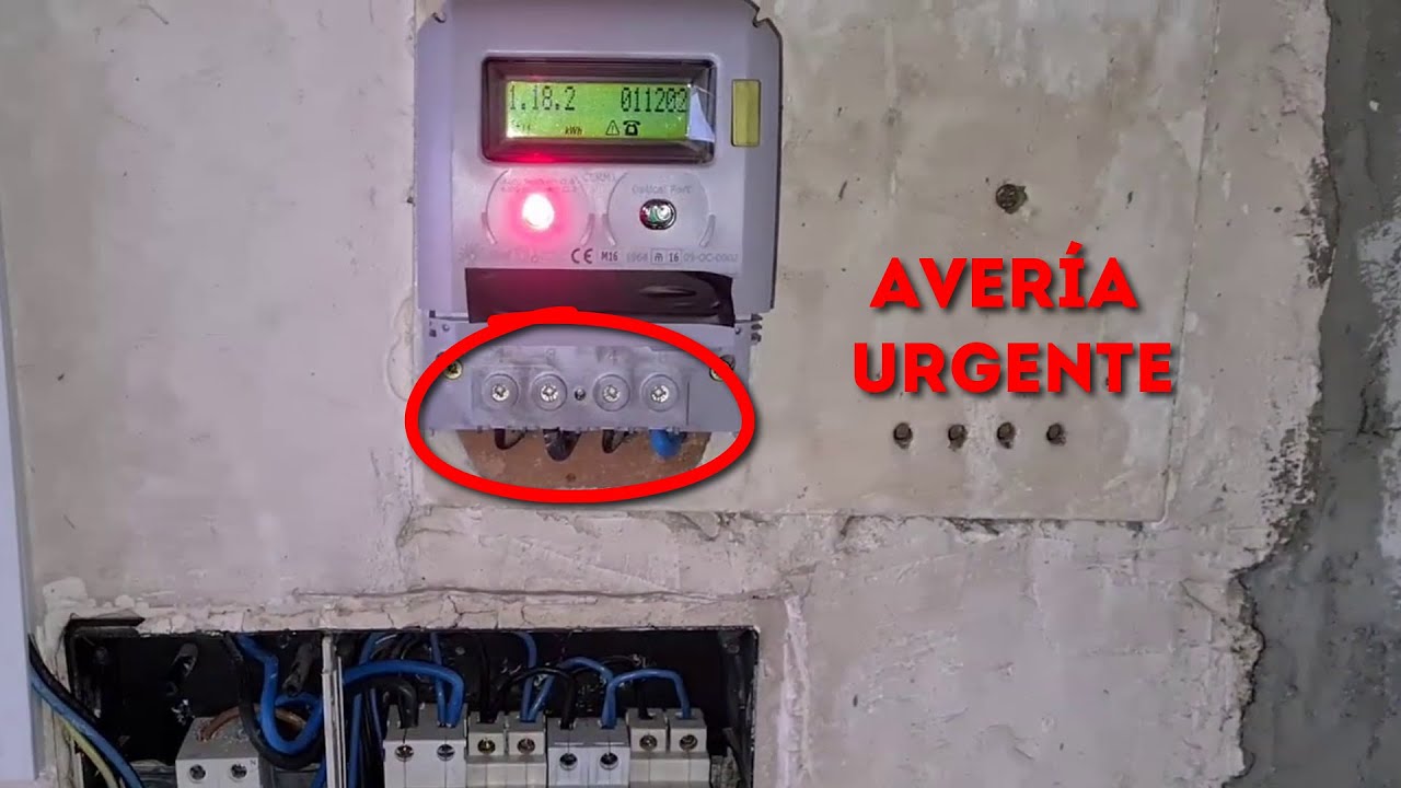 Desprecinto CONTADOR para cambiar CABLES QUEMADOS (Avería URGENTE)
