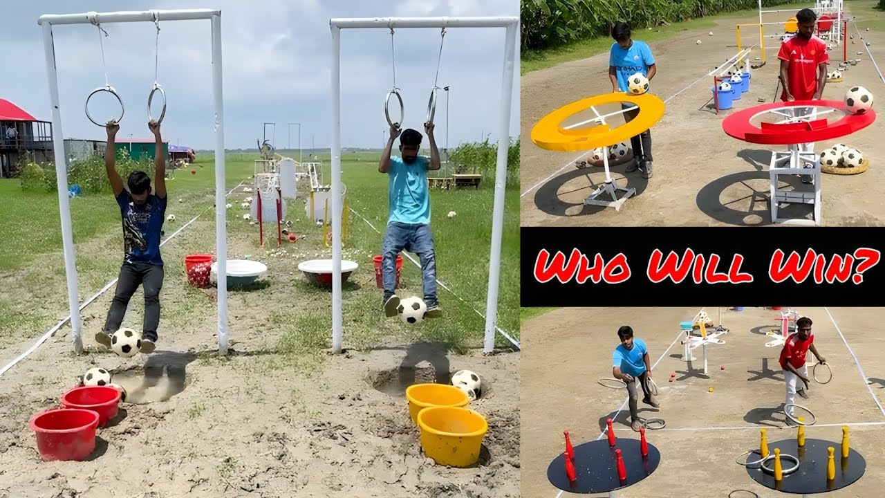 Balloon Bursting Race with Football – Guess the Champion 🤔 | Competition 🔥/ Sahil Challenge 