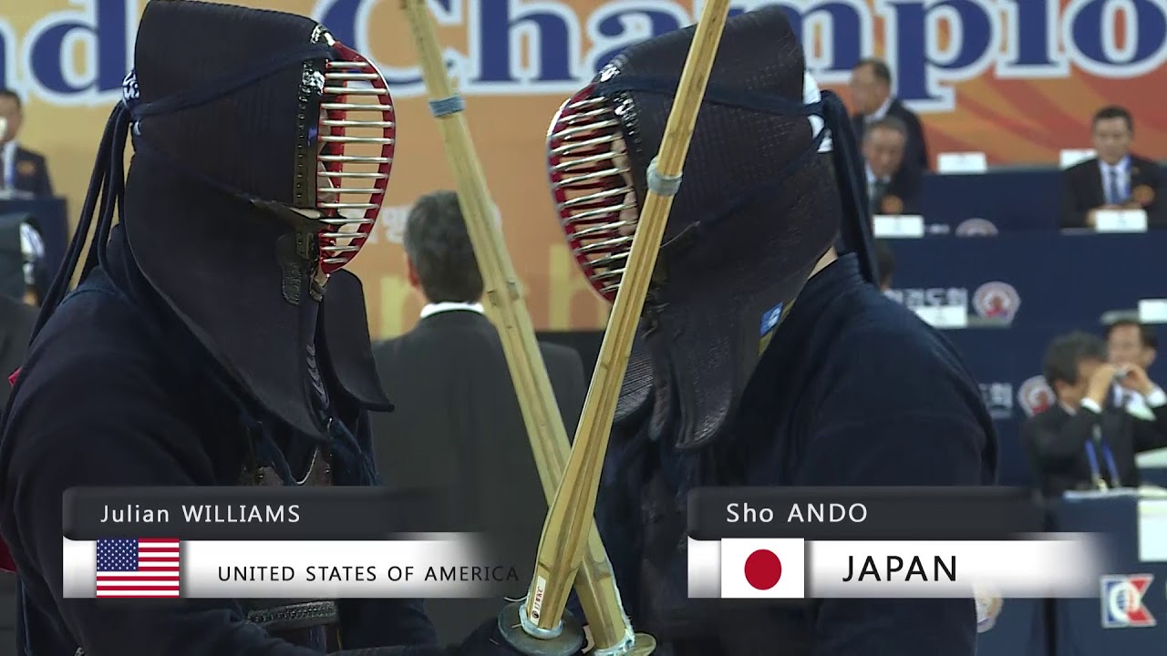 17th World Kendo Championships 5ch (USA)J.WILLIAMS vs (JPN)S.ANDO