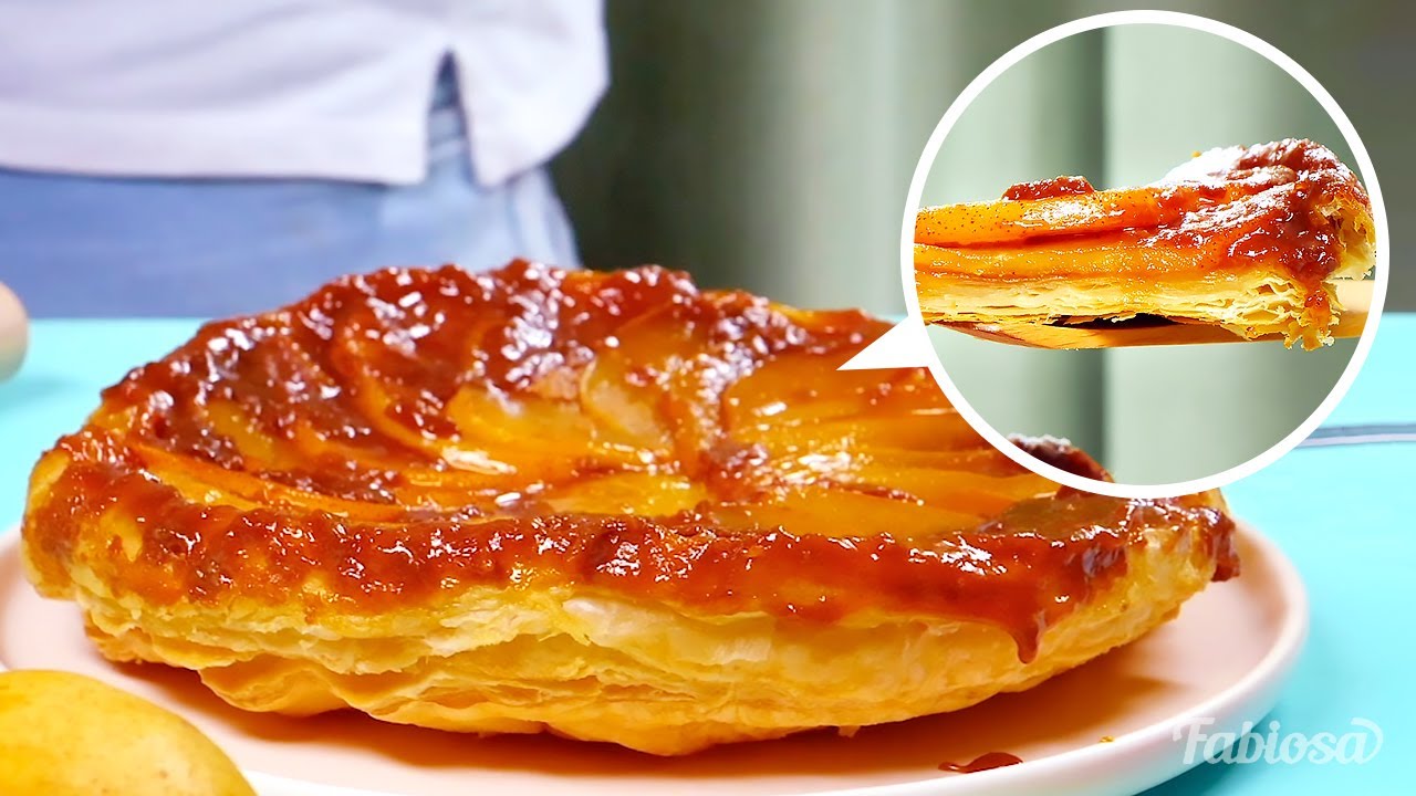 A super simple way to make a delicious upside-down pear tart