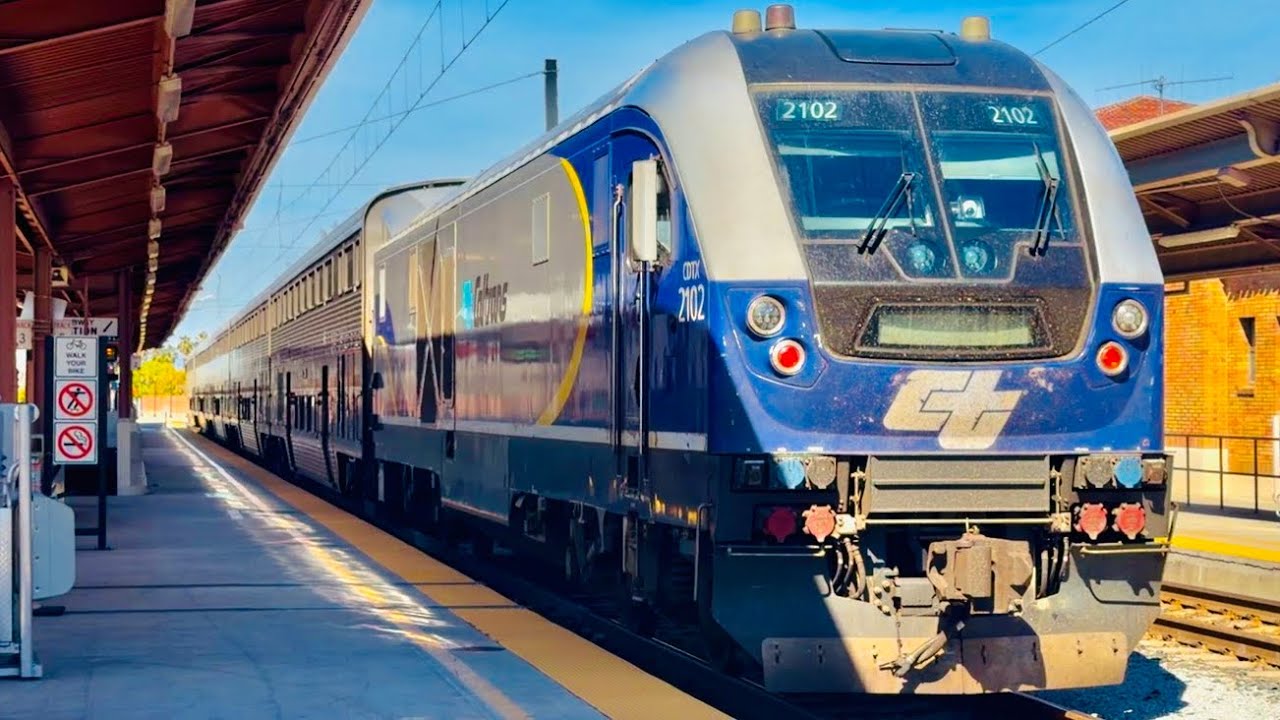 Short RailFanning at San Jose California Feat Caltrain and Amtrak. 