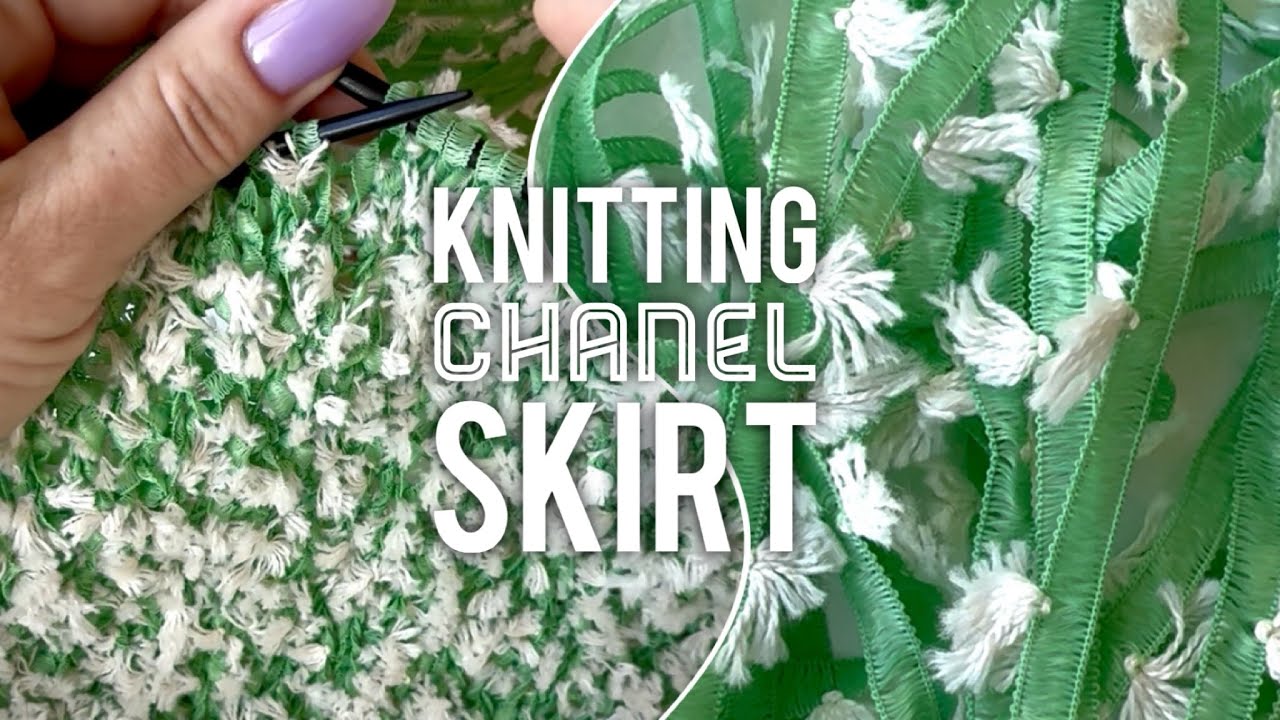 Смотрится аккуратно и дорого! 🌿 Вяжу юбку Chanel 🌿