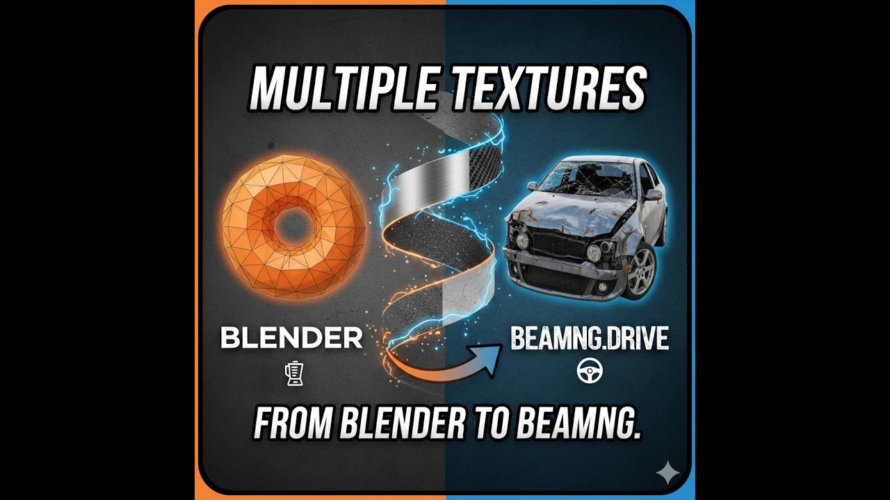 Don't Export to BeamNG Until You Watch This! - Question from Email on multiple textures to beamNG