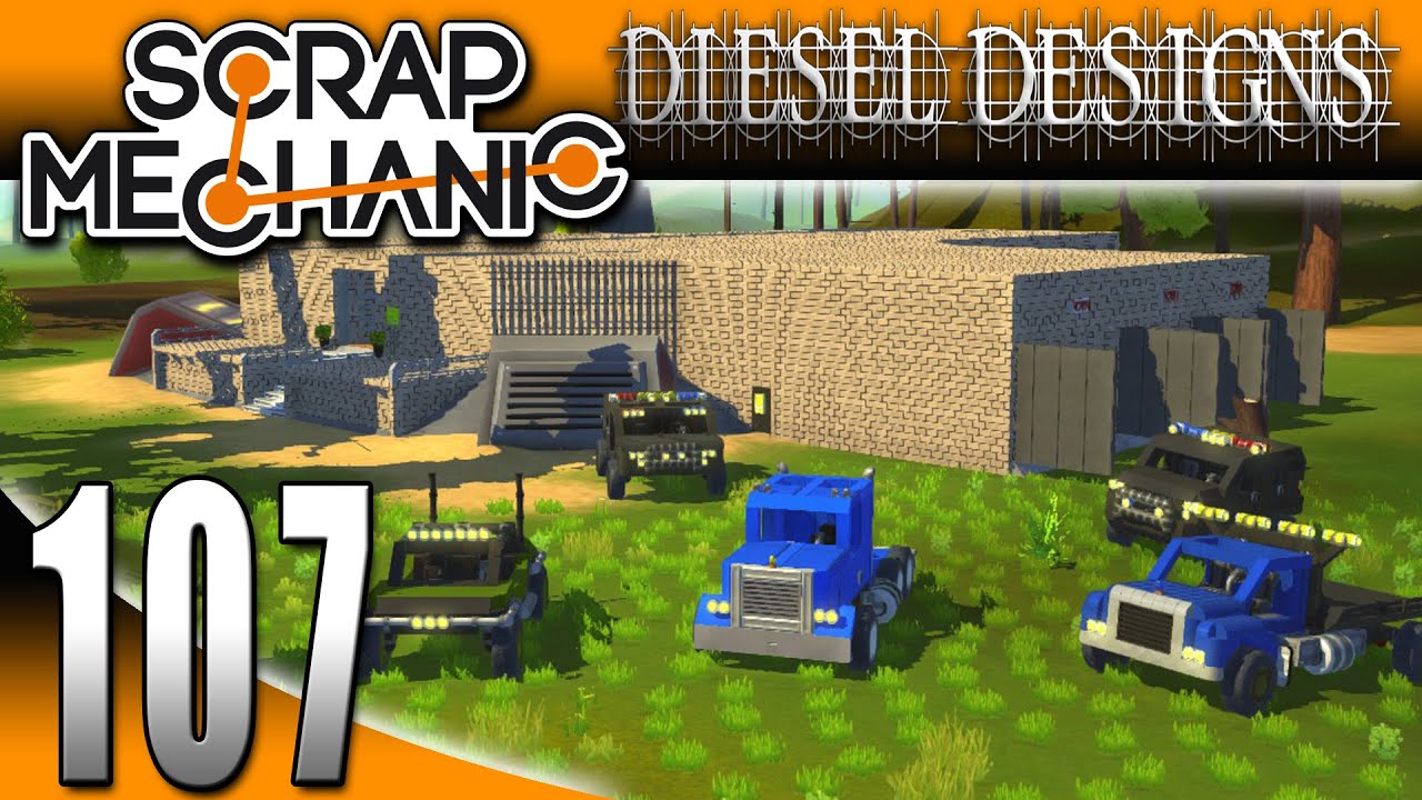 Scrap Mechanic Gameplay :EP107: FAN CREATIONS: Flat Bed, Big Rig, Police Cars! (Let's Play 1080