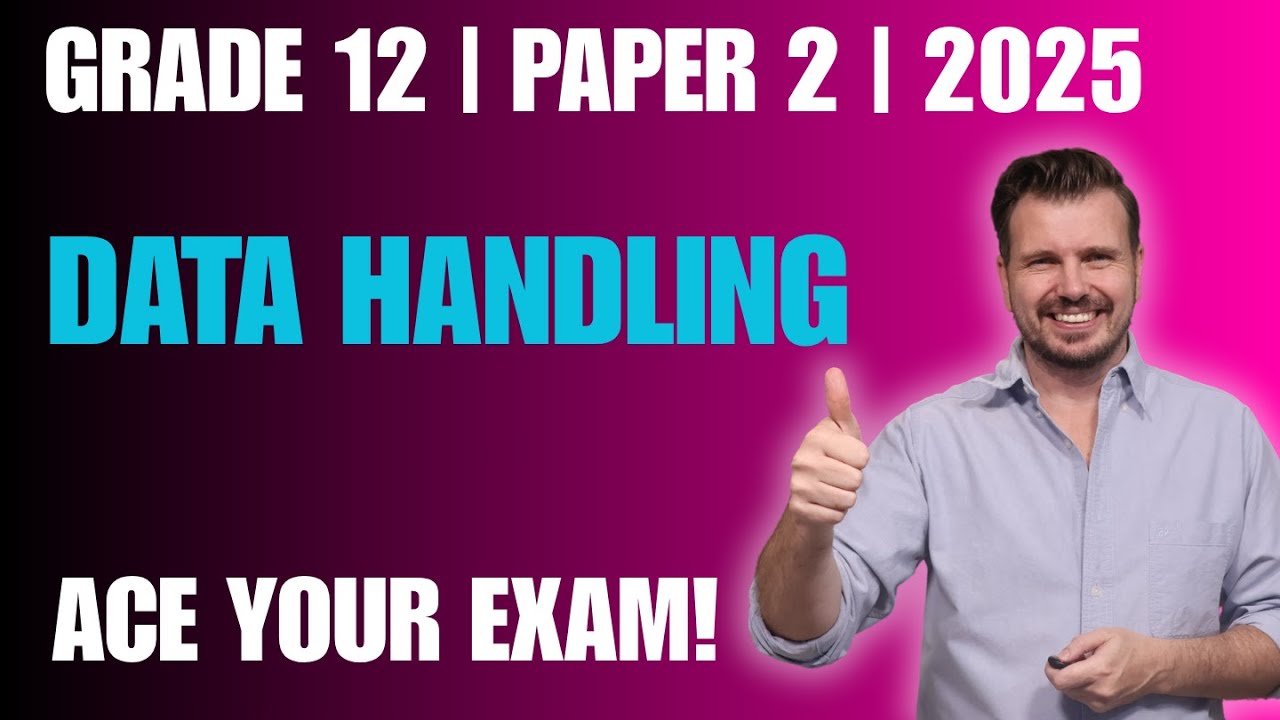 Grade 12 Maths Paper 2 | 2025 | Data Handling (Question 1) Matric Revision NSC | CAPS