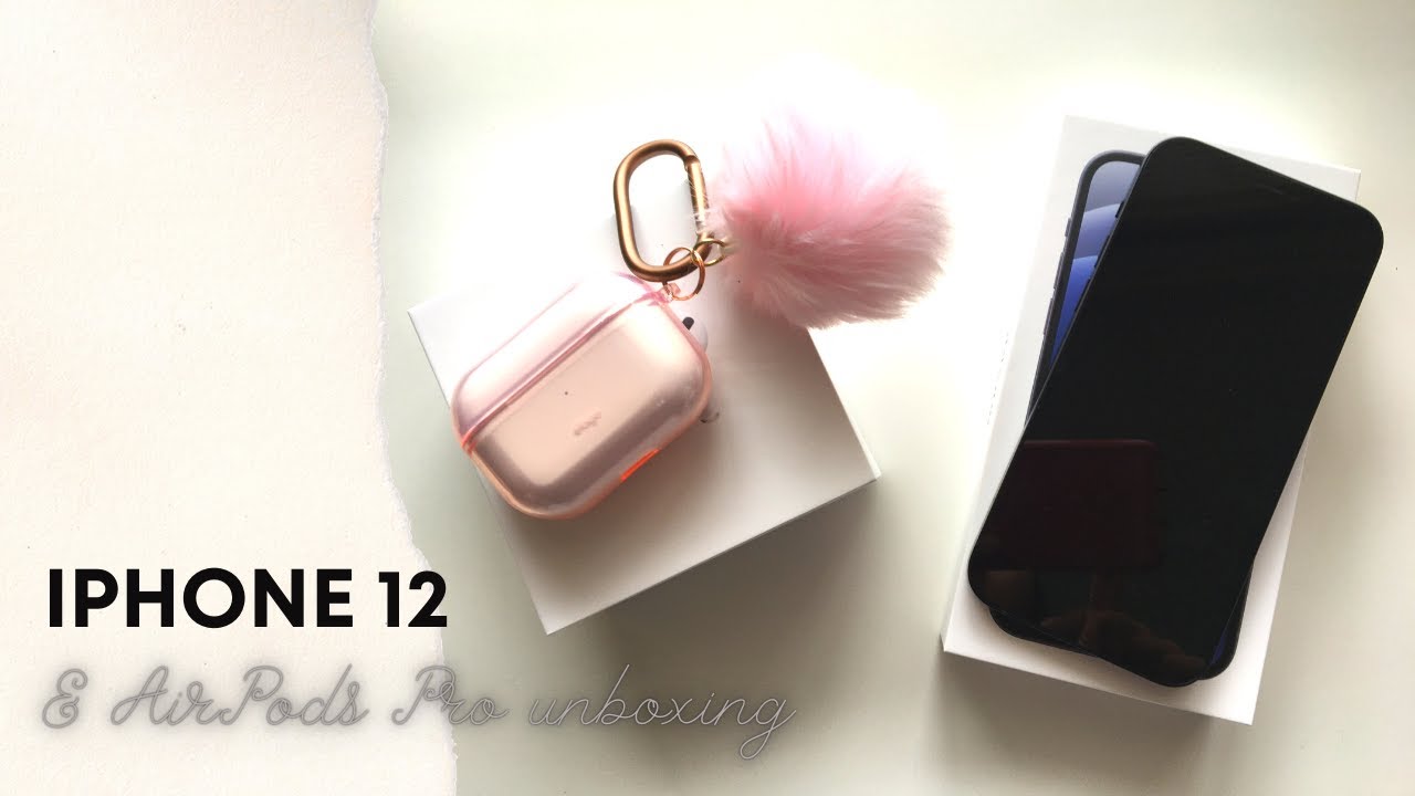 jmxplanner | iPhone 12 + AirPods pro unboxing | ASMR