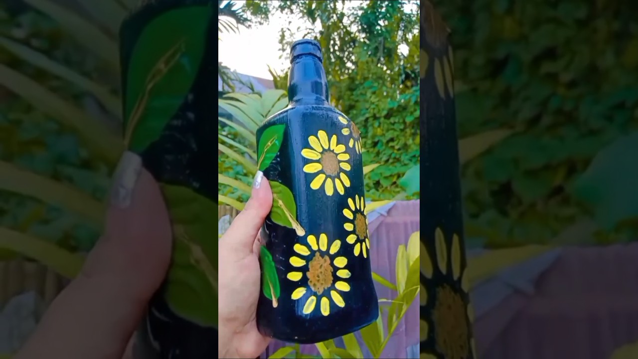 #winebottleart 🌻❤️