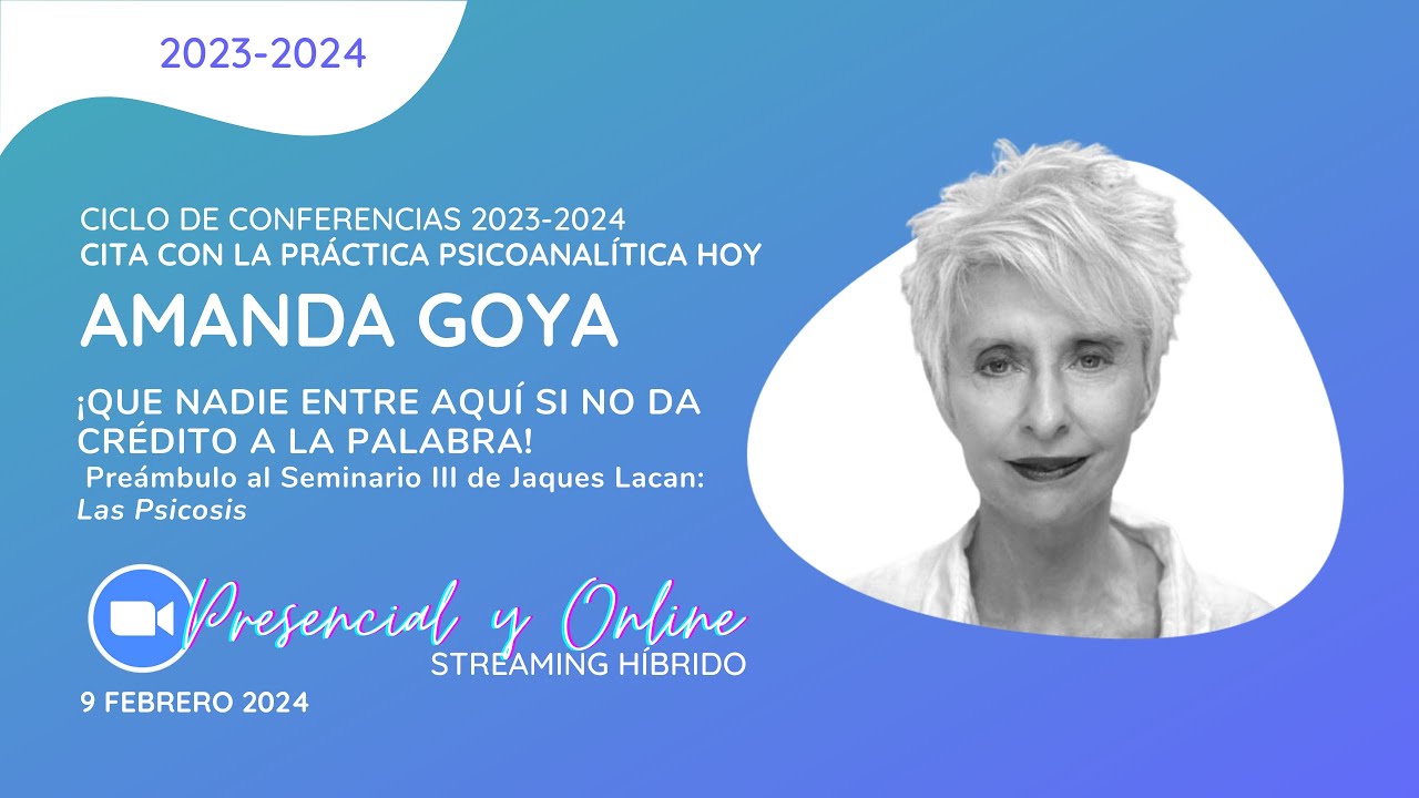 ¡QUE NADIE ENTRE AQUÍ SI NO DA CRÉDITO A LA PALABRA! - Amanda Goya