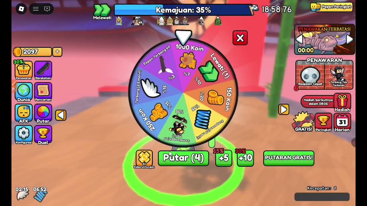 aku  bermain obby skeaboard lagi