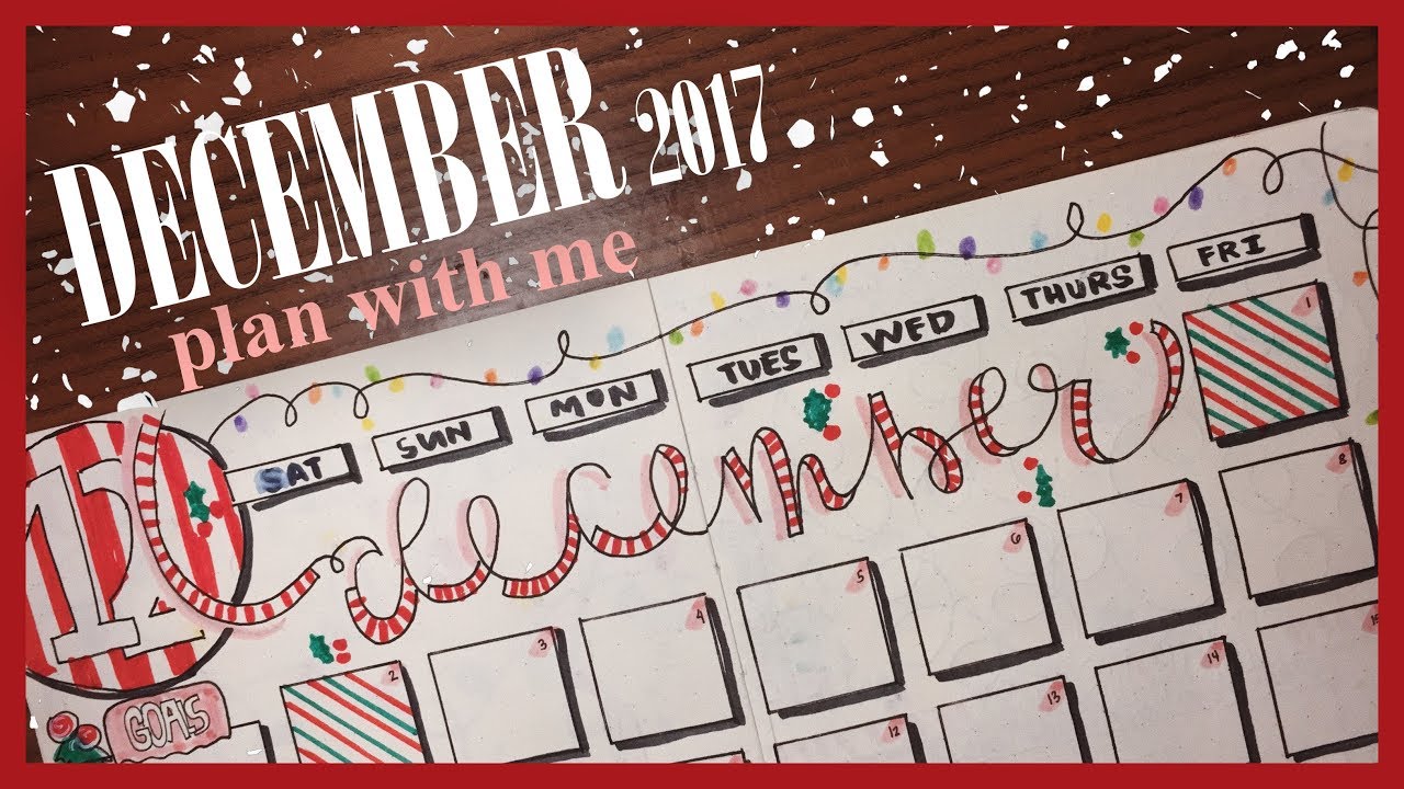plan with me: december 2017 bujo setup
