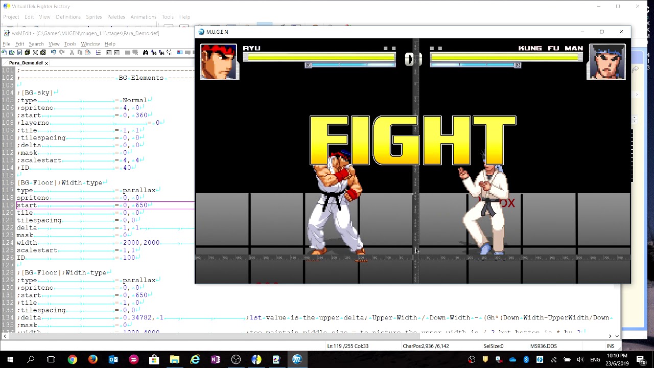 MUGEN 1.1: подробный урок! Как создать 3D-сцену параллакса!