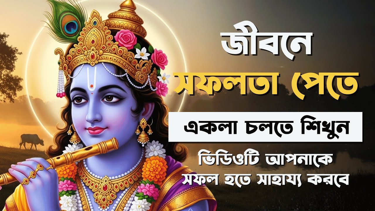 জীবনে একলা চলতে শিখুন | Bangla Motivational Video | Shri Krishna Bani in Bengali | Shri Krishna Vani