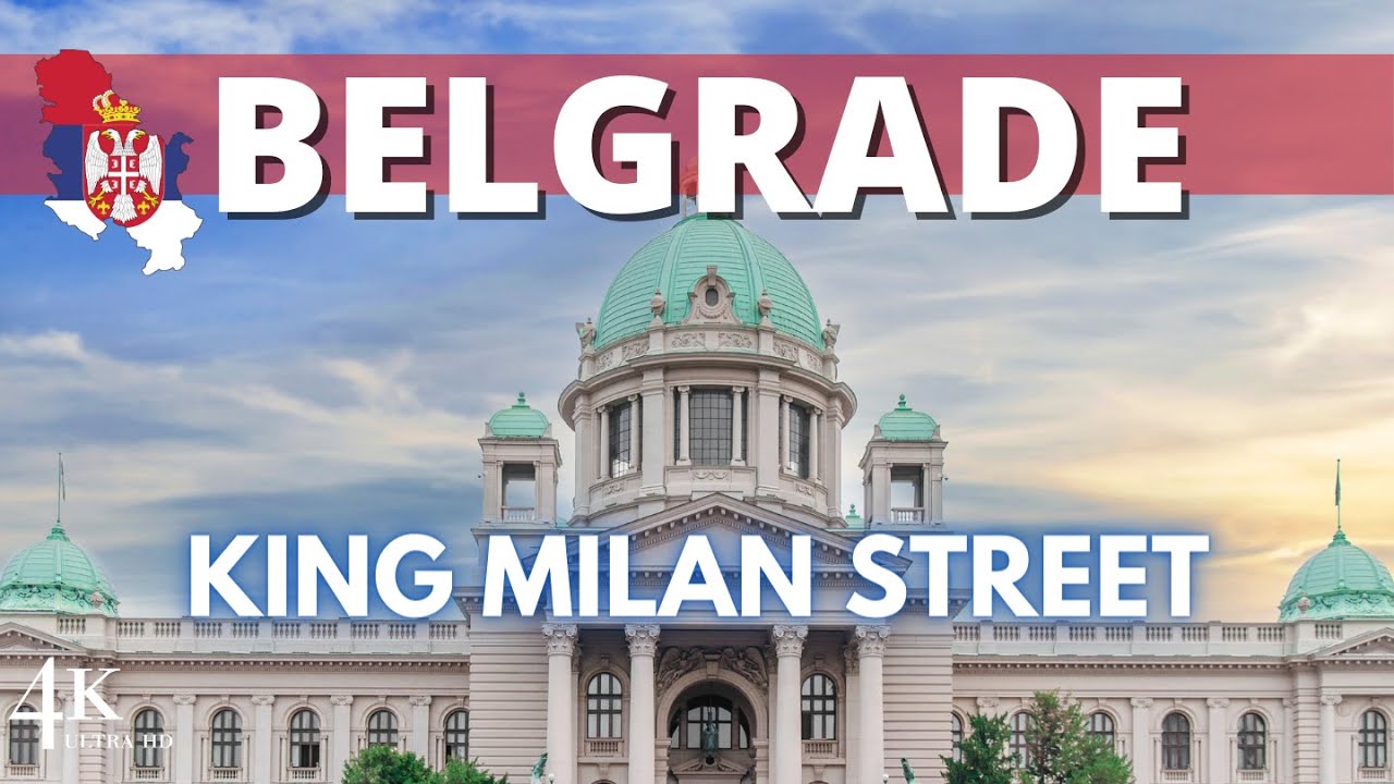 【4K】Belgrade: King Milan Street