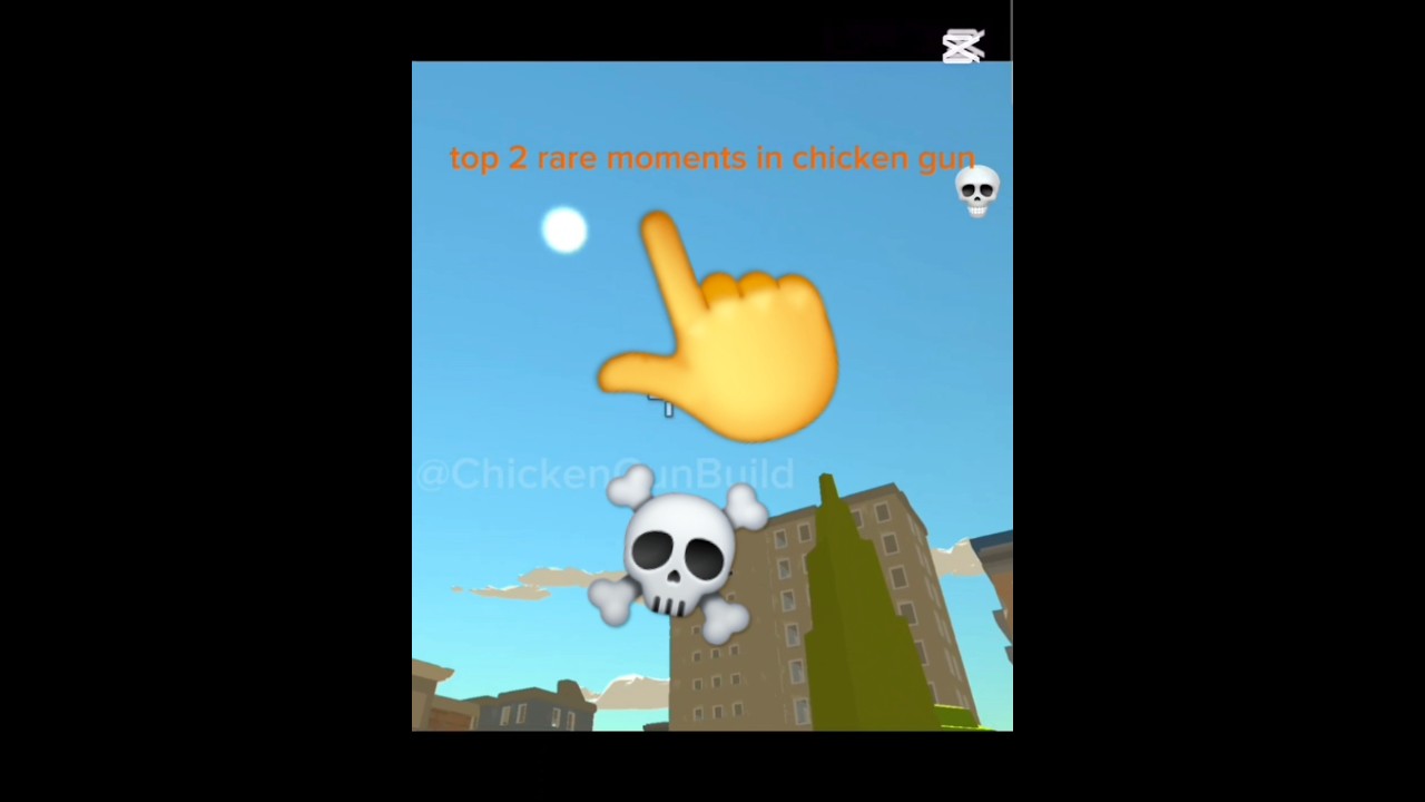 top 2 chicken gun rare moments 👌 💀 | chicken gun build
