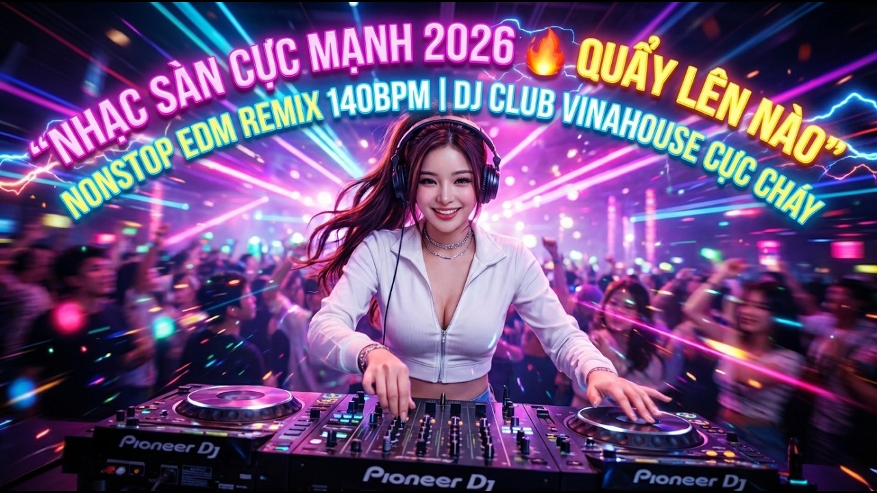 NHẠC S&Agrave;N CỰC MẠNH 2026 🔥 QUẨY L&Ecirc;N N&Agrave;O | NONSTOP EDM REMIX 140BPM | DJ CLUB VINAHOUSE CỰC CH&Aacute;Y