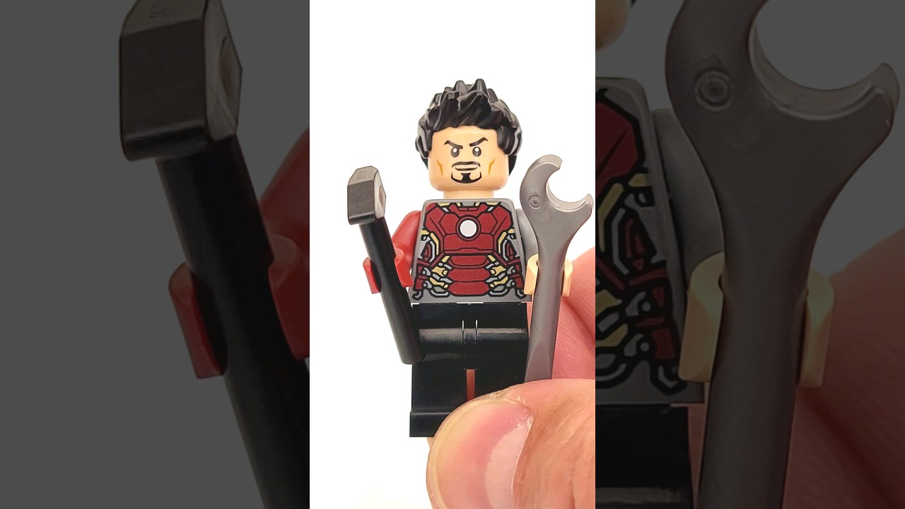 LEGO Collectable Minifigure SH850 Tony Stark #lego #minifigure #marvel #tonystark