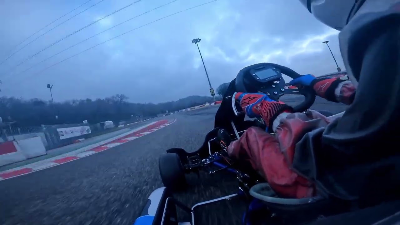 Prima volta con il kz a Lonato (pista umida)