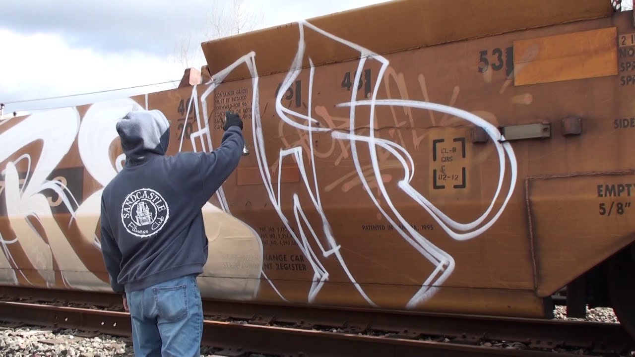 A day out with KEEP6 SDK (instagram @killakeep) Stomp Down Krew - Train Graffiti