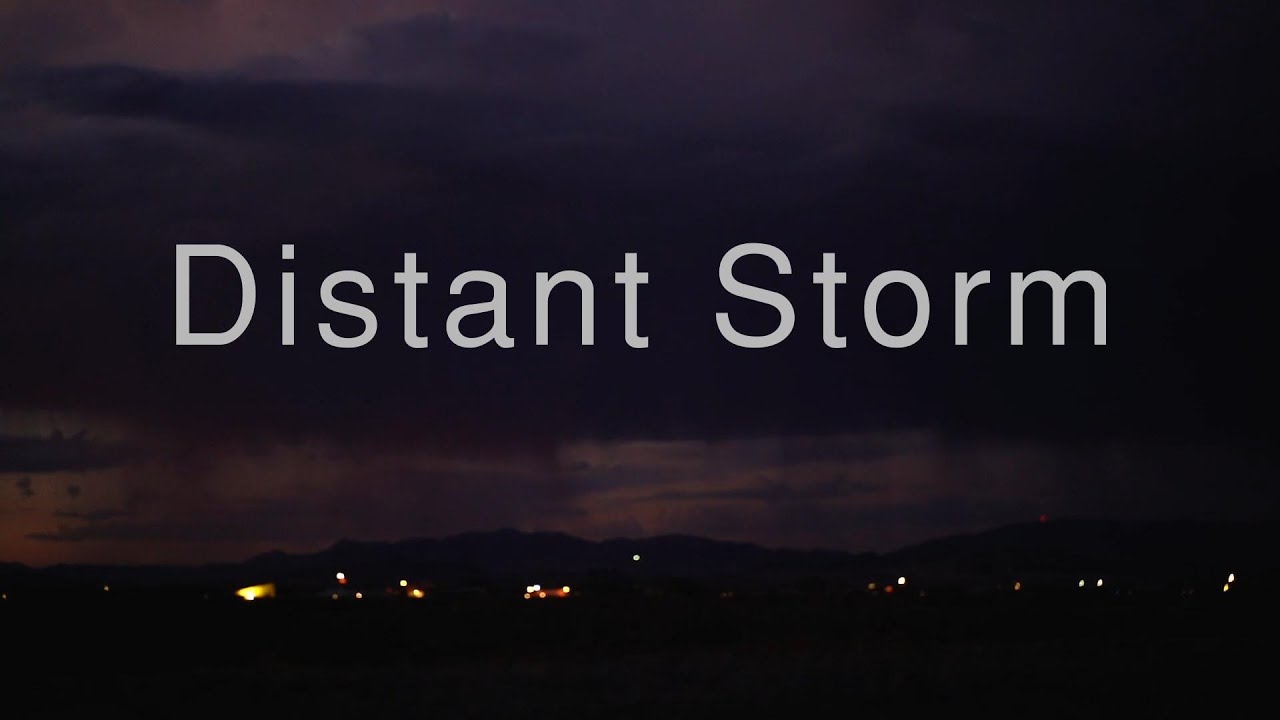 Rain and Distant Storm Sounds (1 Hour) | Calm Night Ambience for Sleep