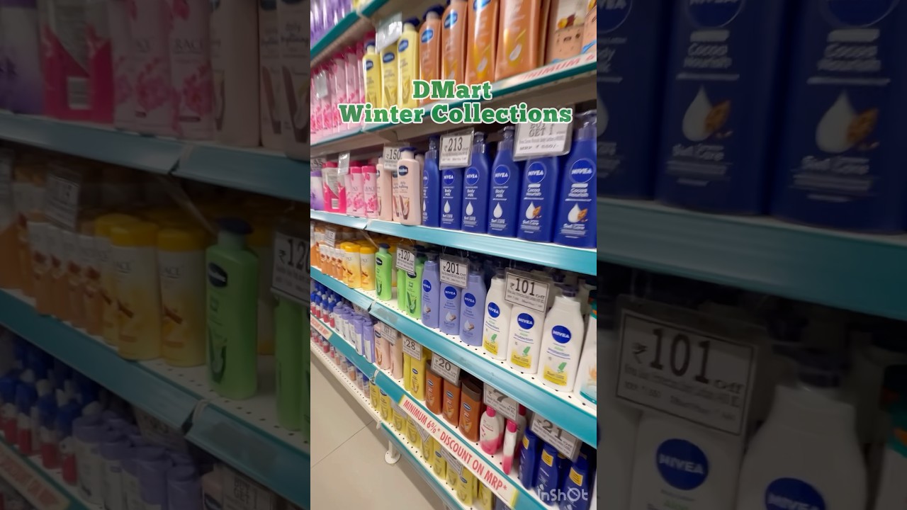 DMart 50% Sale on Skincare ☃️🌸 #dmart #skincare #bodylotion #shopping