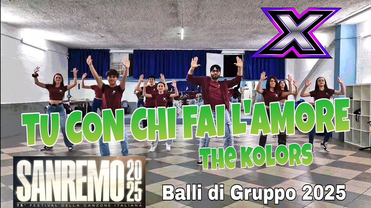 TU CON CHIFAIL'AMORE||The Kolors||Coreografia X-Dance||NEW2025||Ballo di Spalle||Sanremo2025