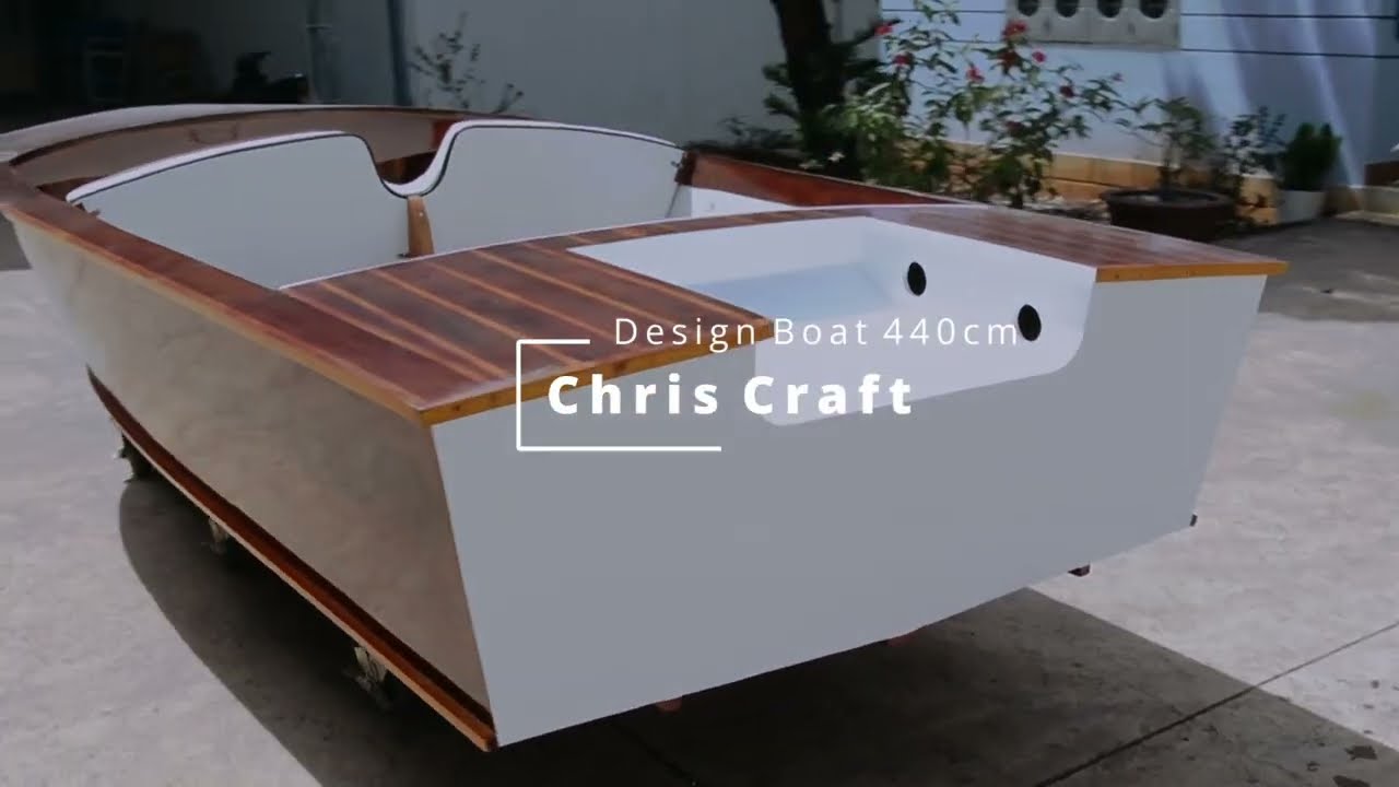 🚤 Stunning Chris Craft Design Classic Wooden Runabout Boat 14.5 Foot