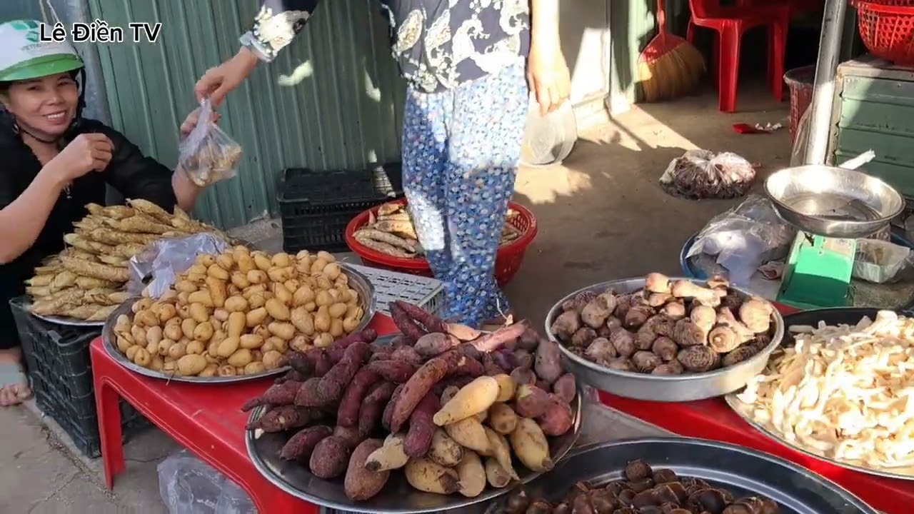 chợ Tân Phong Tây Ninh, mọi người bán ở chợ nói chuyện rất là dễ thương