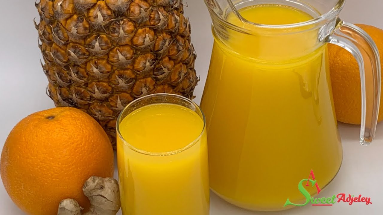 Let&rsquo;s Make My Healthy Ginger Pineapple & Orange Drink For A Smooth Skin & Healthy Immune System