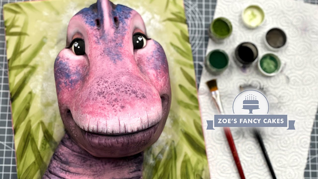 Brachiosaurus Face Cake Tutorial | Fun & Easy Dinosaur Cake for Kids’ Parties & All Skill Levels