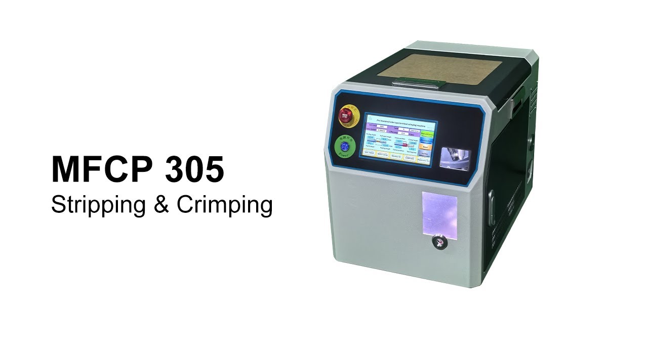 MFCP 305: Ferrule Crimping Machine for 0.3-16 mm2 Wires | Strip, Twist & Crimp | Korisung