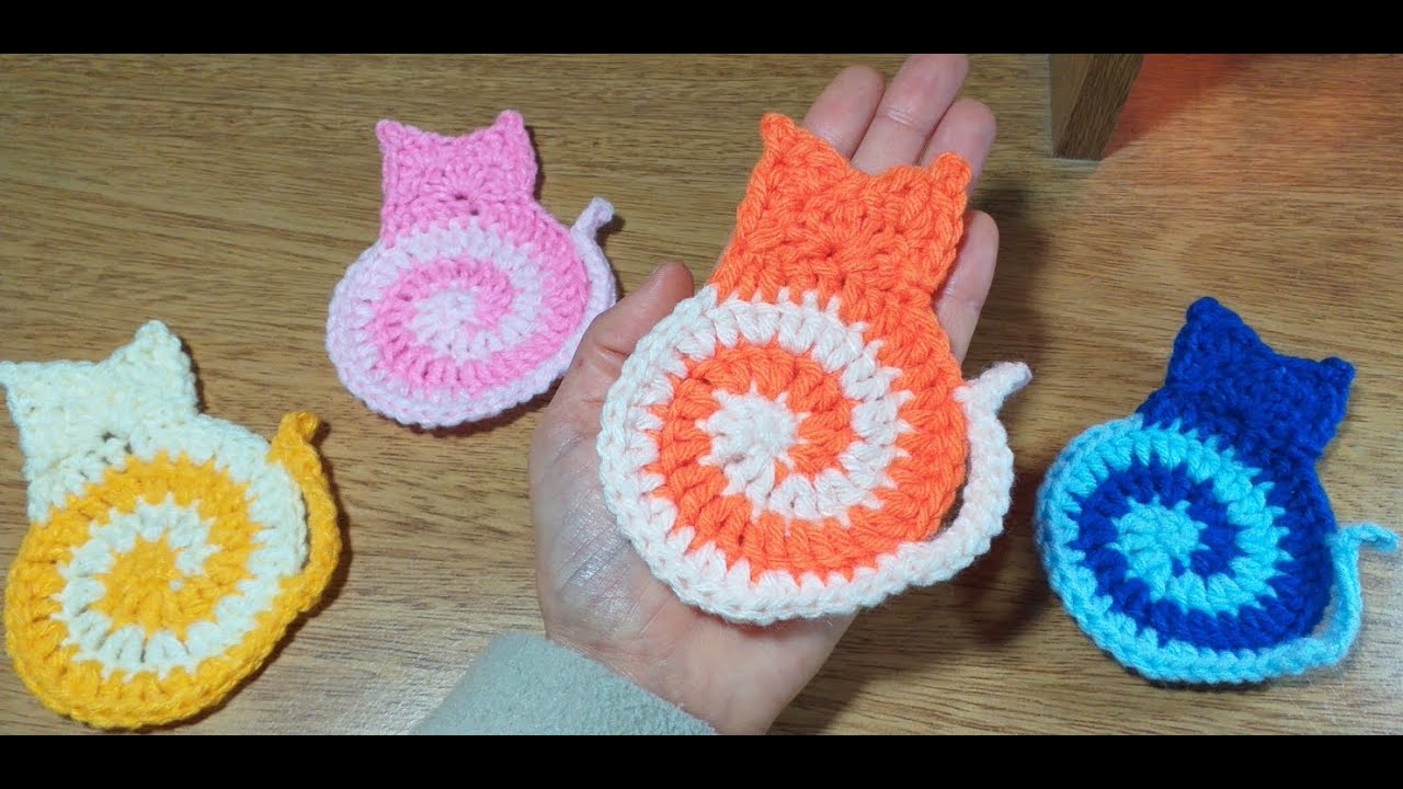 GATITO CON ESPIRAL TEJIDO A CROCHET