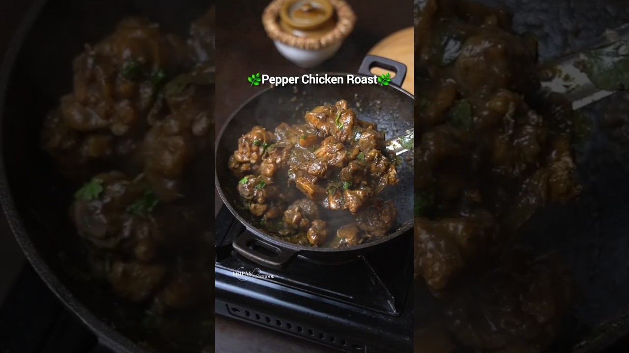 Easy Pepper Chicken Roast | Pepper chicken recipe | Kripas foodbook