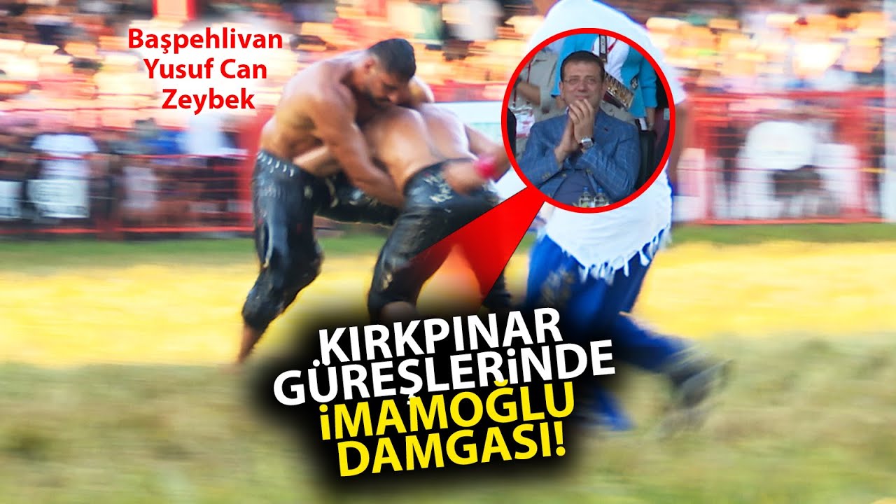 Kırkpınar Yağlı Güreşlere Ekrem İmamoğlu damgası! Başpehlivan Yusuf Can Zeybek'in zaferini alkışladı