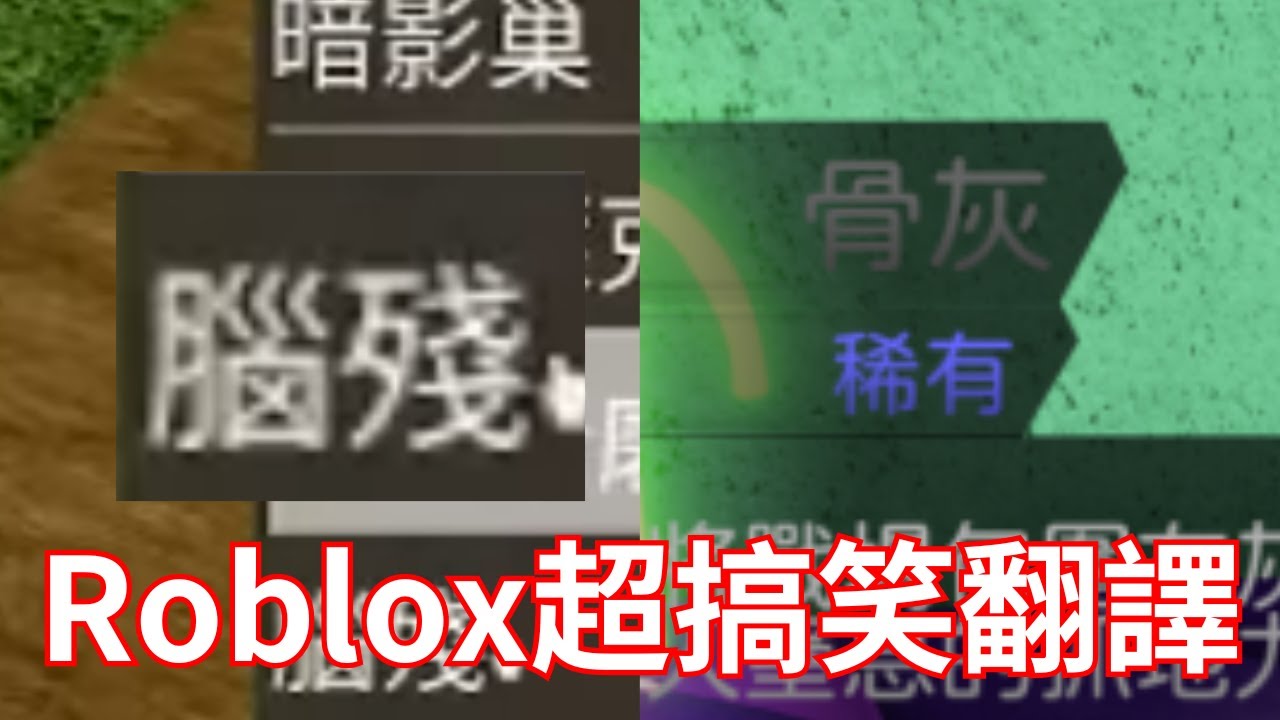這就是那些''Roblox超搞笑翻譯''? 不是..我叫我朋友翻譯也不會翻成腦殘..