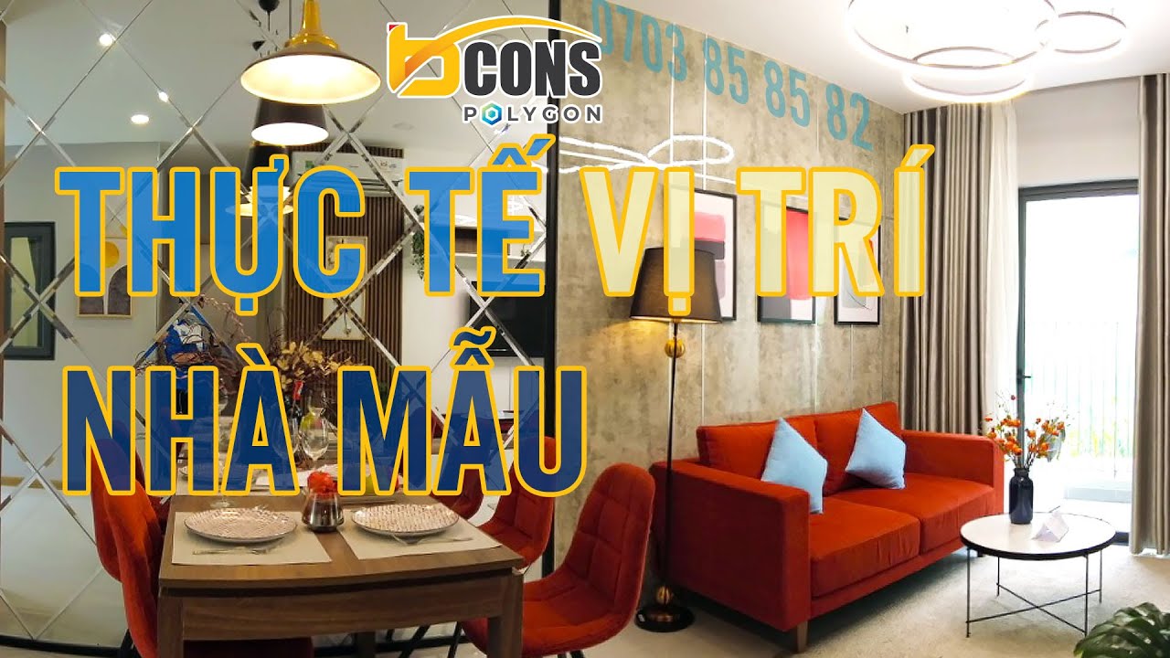 Căn hộ gần chợ Tam B&igrave;nh Bcons Polygon 54,25m2 2PN 2WC, đi thực tế c&aacute;ch cầu vượt S&oacute;ng Thần bao xa.