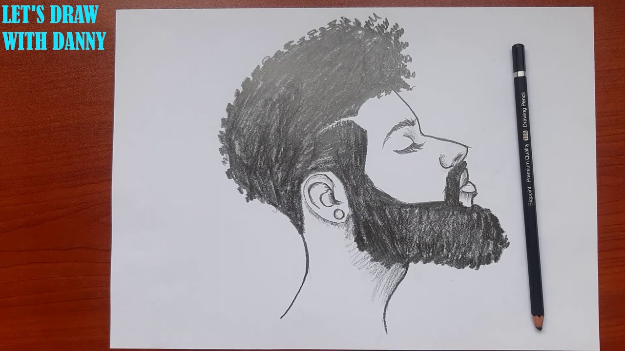 How to Draw Black People, How to Draw African American face,  How To Draw Black Man, Black Male face