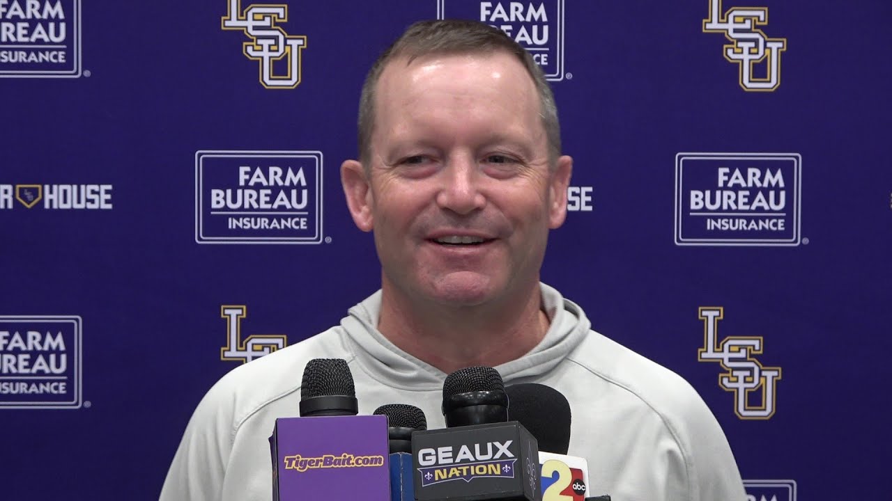 LSU Jay Johnson talks baseball with one-week until first pitch