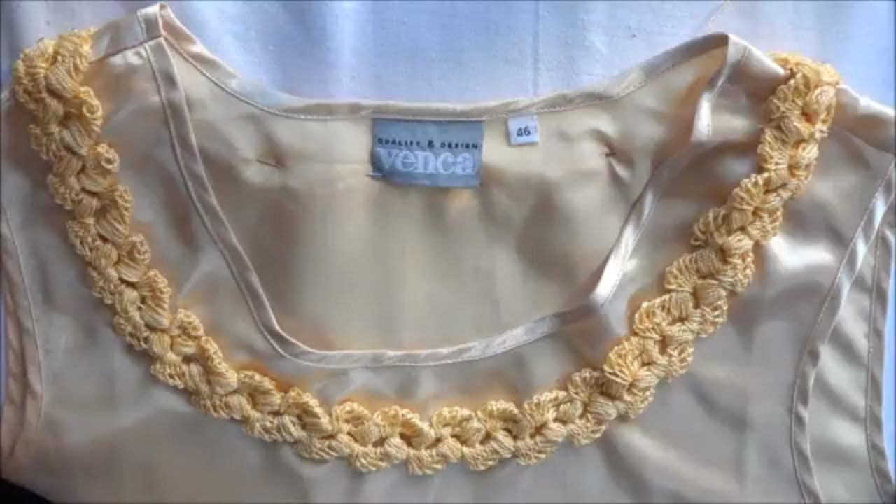 au crochet une bordure au point puff avec sa feuille, en pas à pas