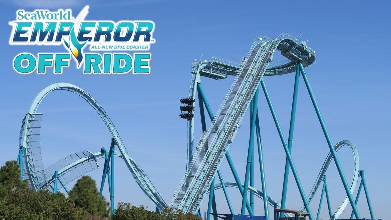 Emperor Off-Ride Footage, SeaWorld San Diego B&M Dive Coaster | Non-Copyright