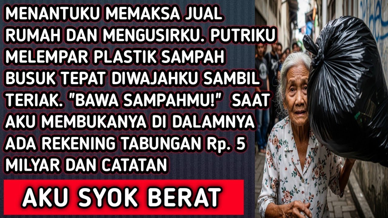 Dilempari Sampah oleh Putriku, Aku Menemukan Tabungan Rp5 Miliar dan Sebuah Catatan