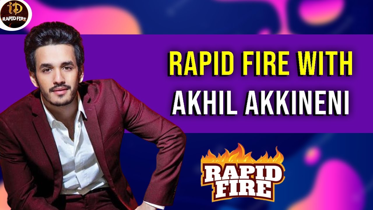 One Shot Rapid Fire With Akhil Akkineni | iDream Rapid Fire